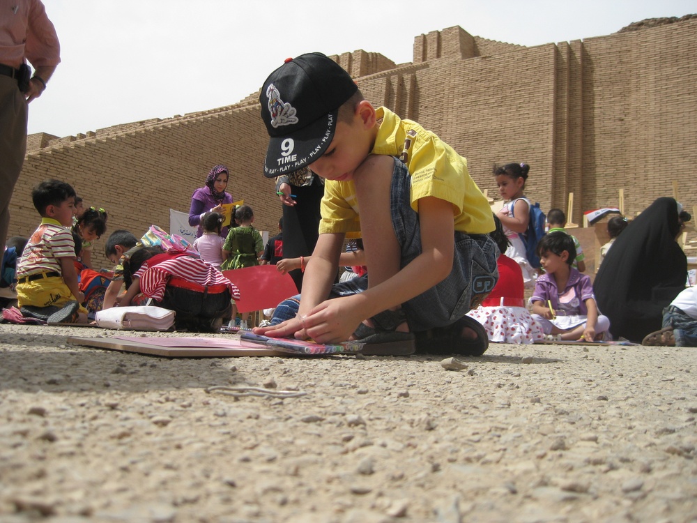 Multi-National Division - South Leaders Attend Ceremony at Ziggurat of Ur