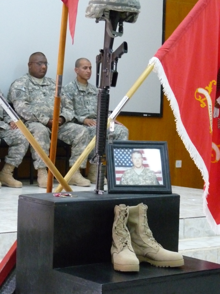 Memorial ceremony in Baghdad allows friends, comrades to say goodbye