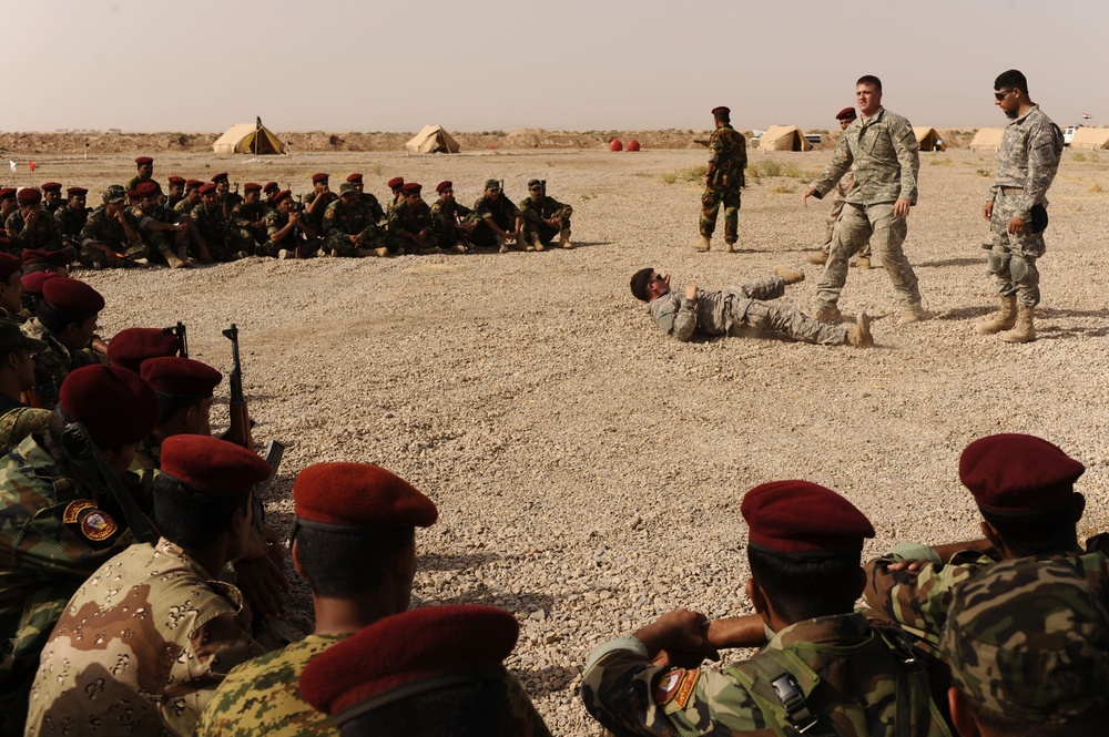 Combatives training in Maala