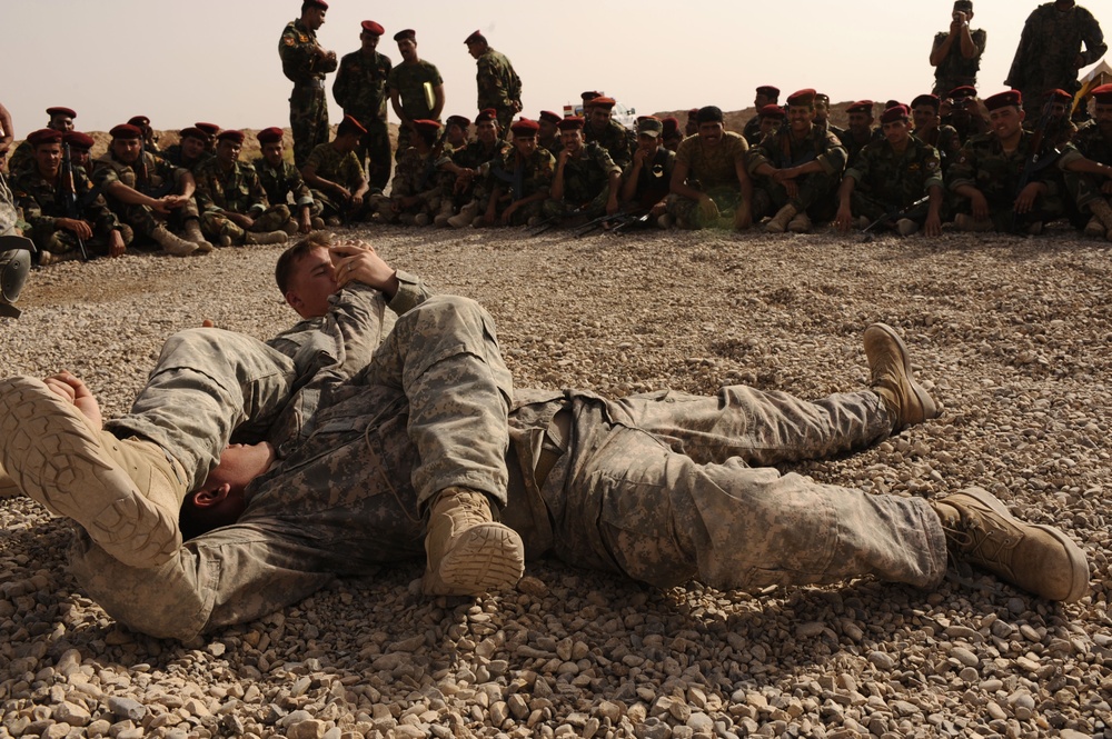 Combatives training in Maala