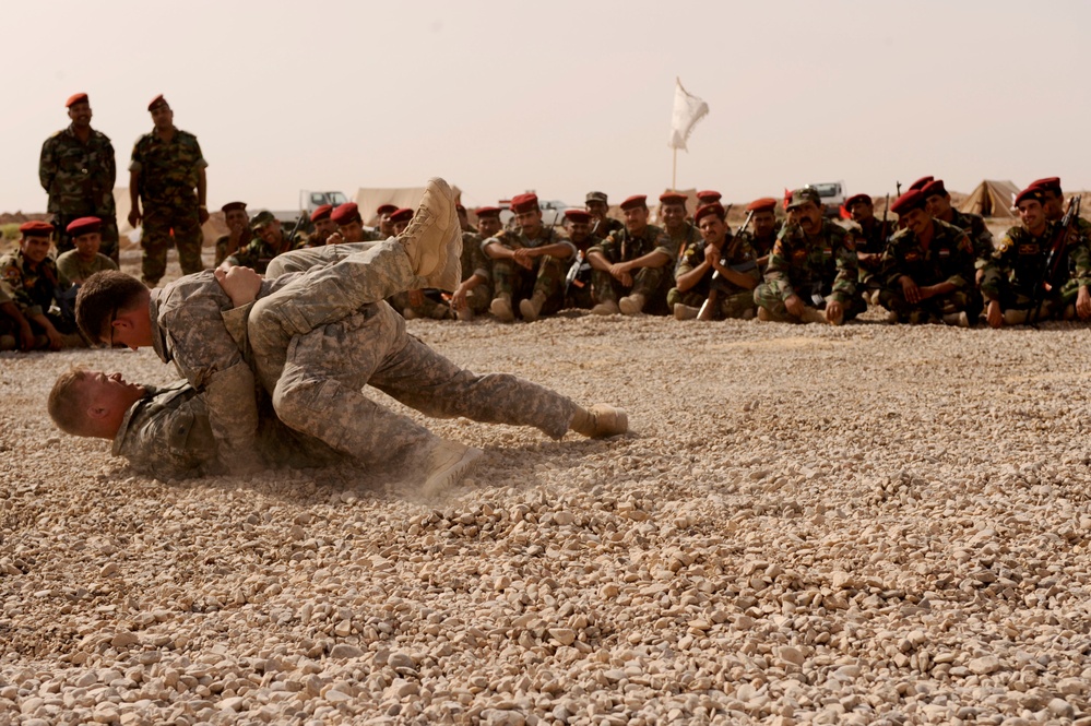Combatives training in Maala