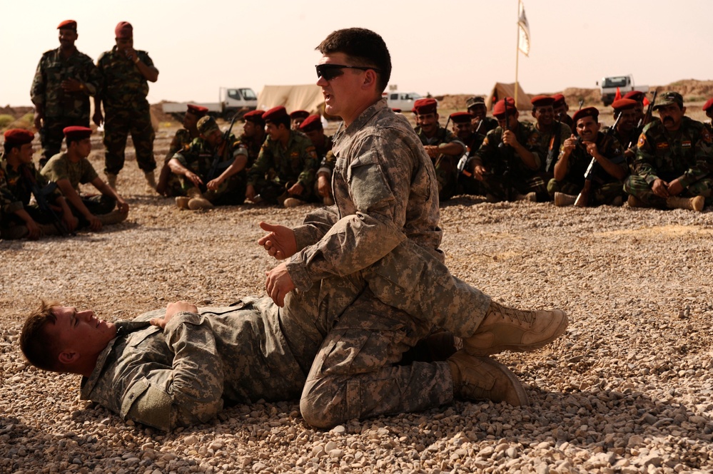 Combatives training in Maala