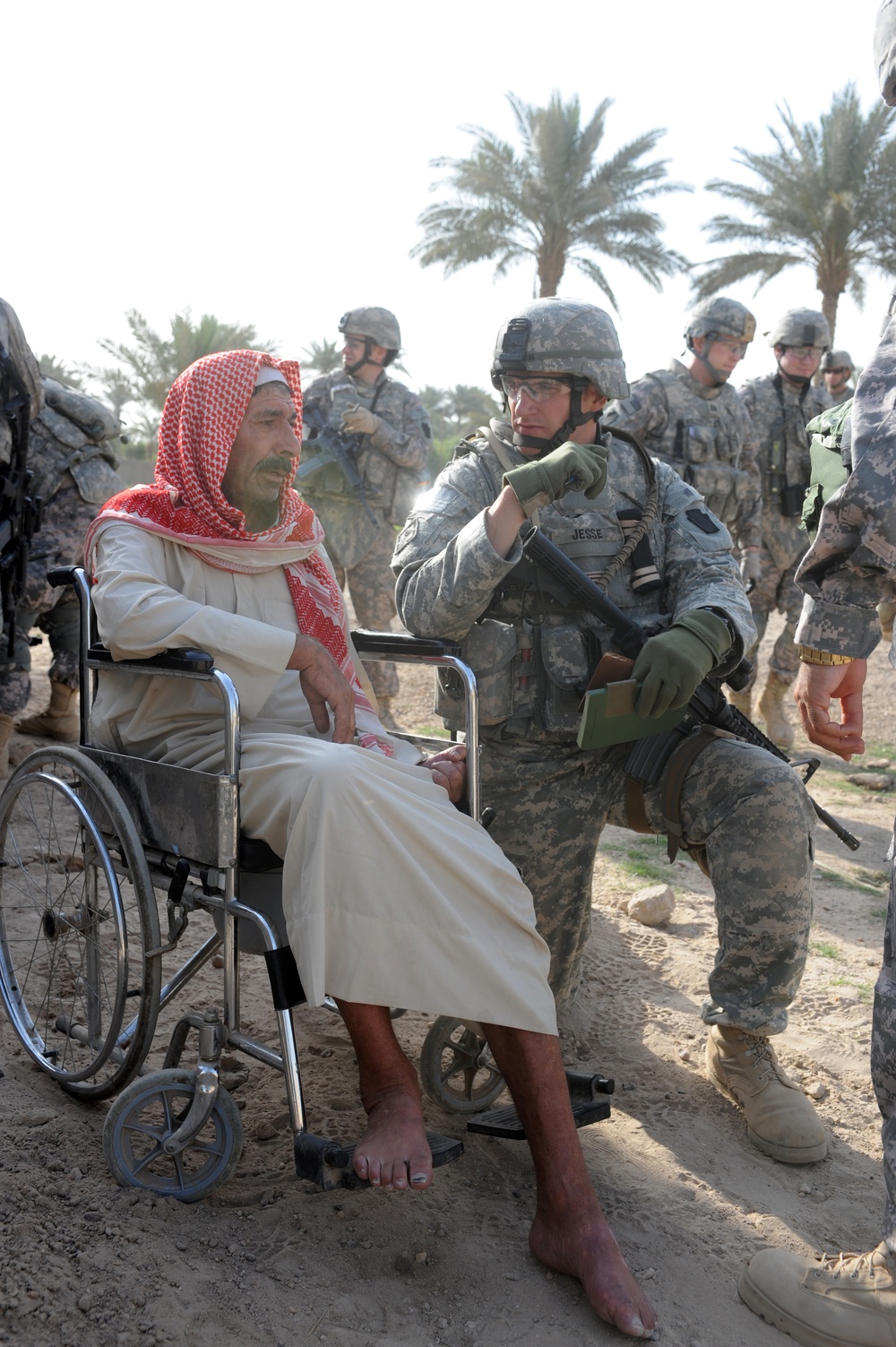 Patrol in Abu Ghraib, Iraq