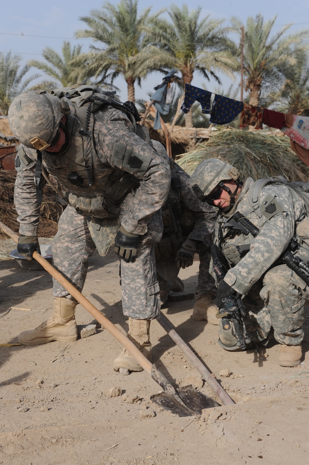 Patrol in Abu Ghraib, Iraq