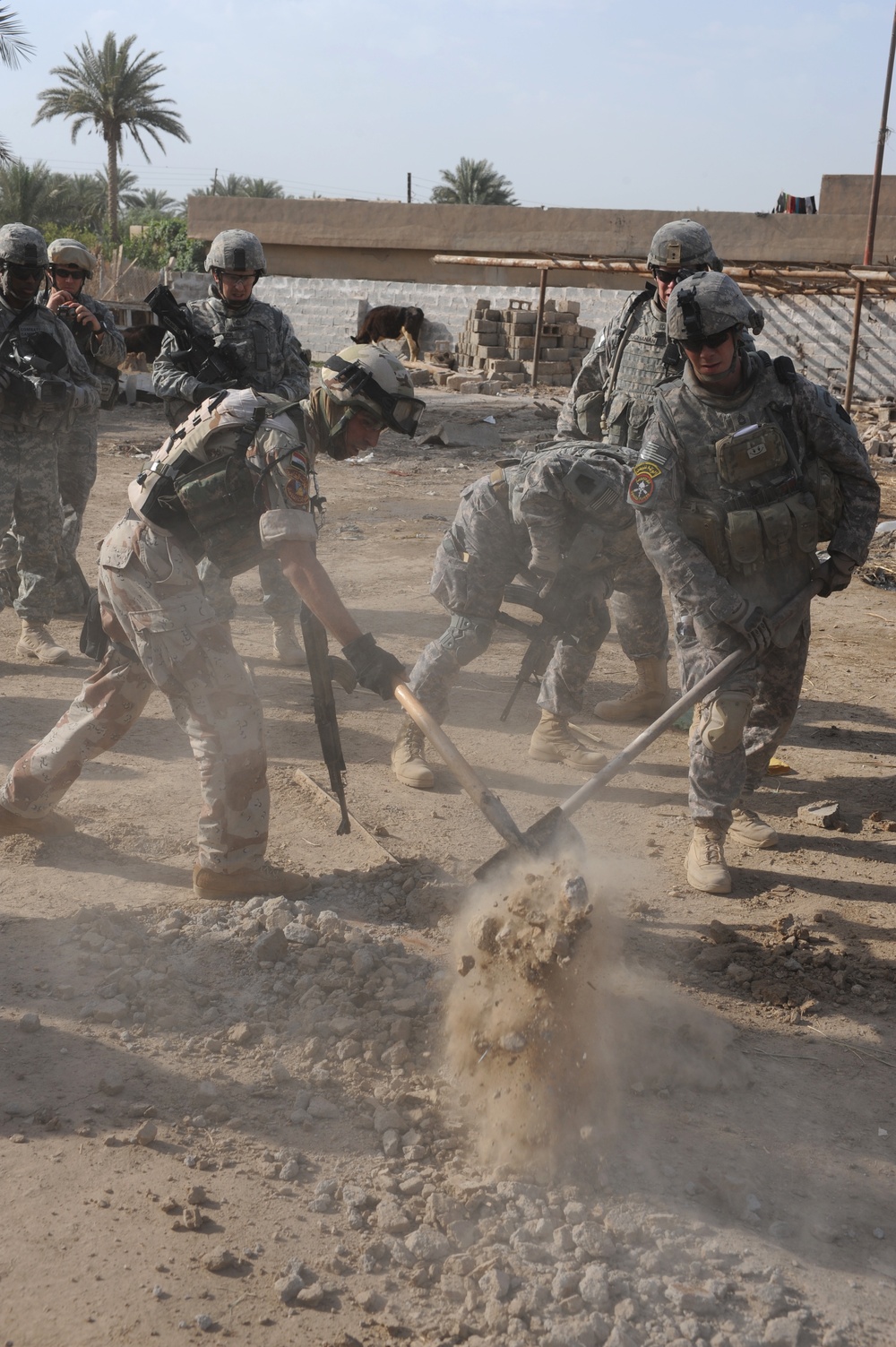 Patrol in Abu Ghraib, Iraq