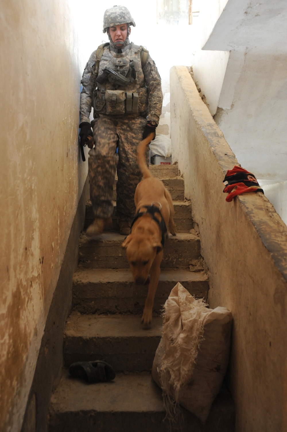 Patrol in Abu Ghraib, Iraq