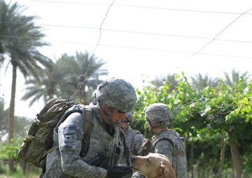 Patrol in Abu Ghraib, Iraq