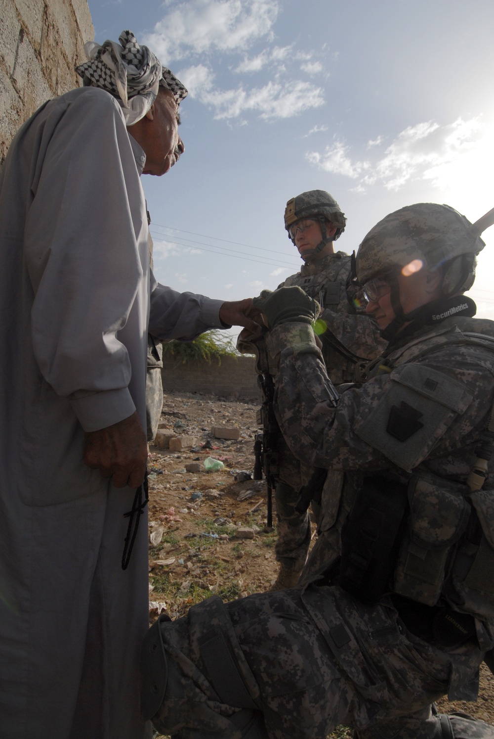 Patrol in Abu Ghraib, Iraq