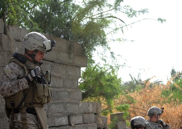 Patrol in Abu Ghraib, Iraq