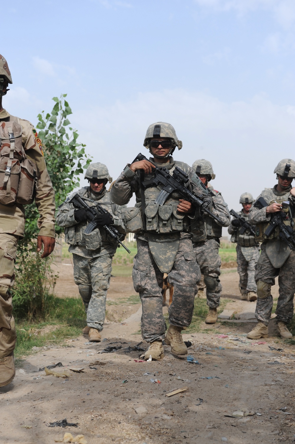 Patrol in Abu Ghraib, Iraq