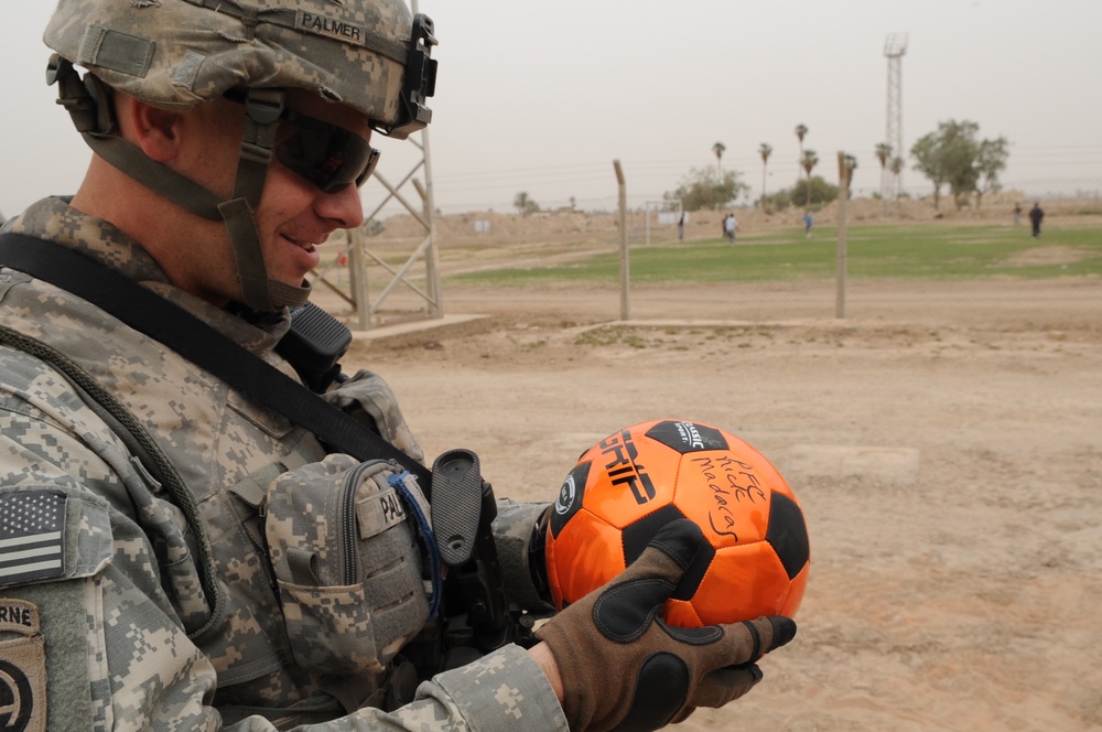 Soccer Game in Baghdad, Iraq