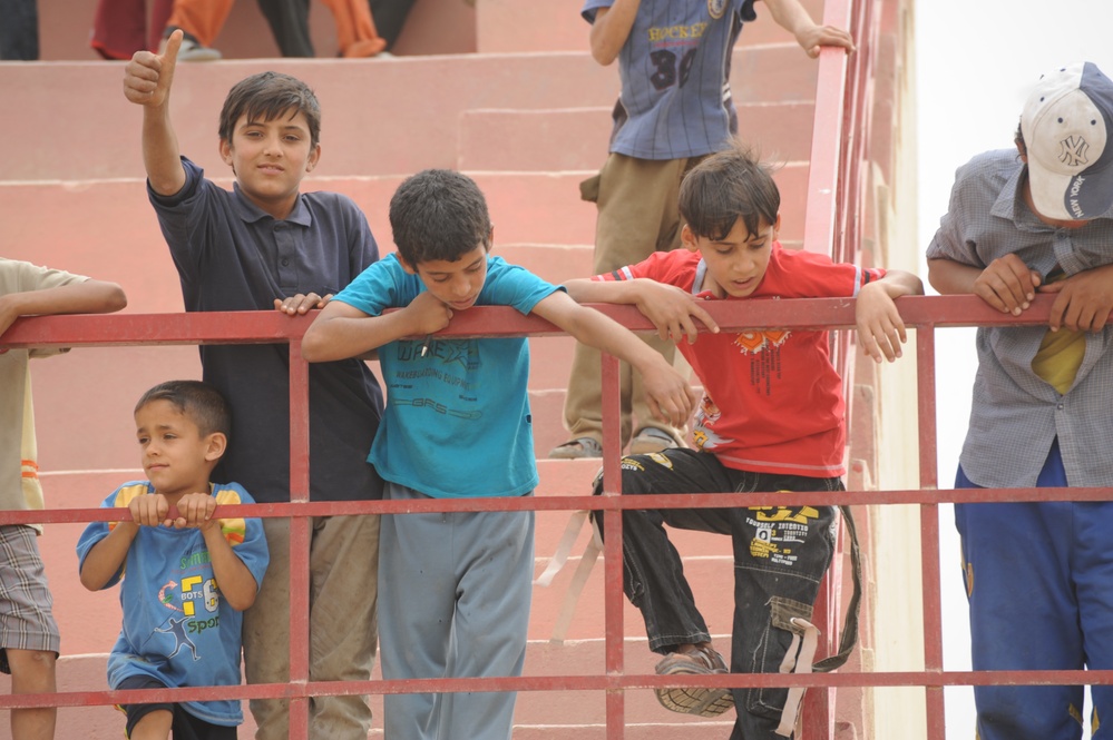 Soccer Game in Baghdad, Iraq