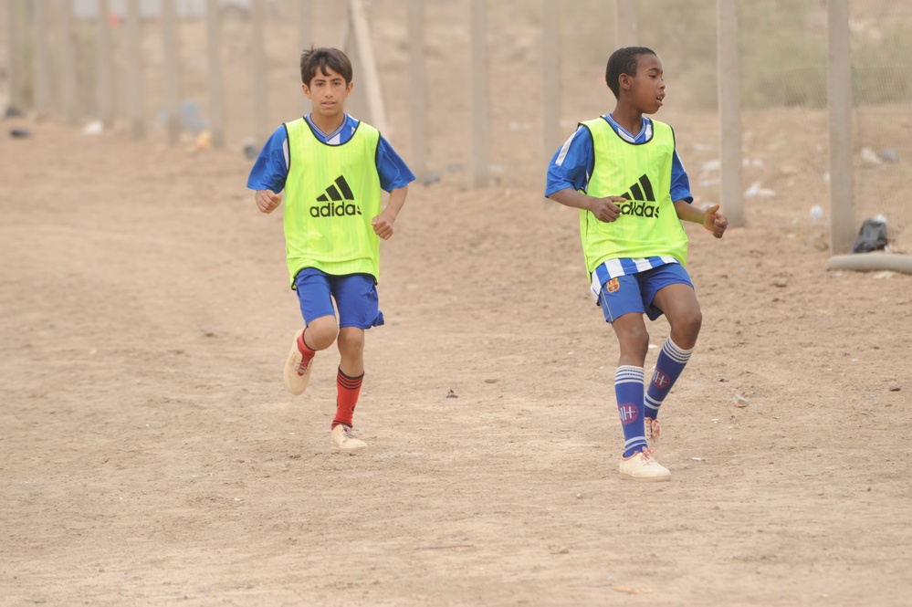 Soccer Game in Baghdad, Iraq