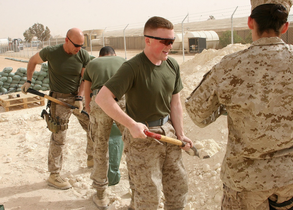 II Marine Expeditionary Force Headquarters Group Plows the Path to Physical Fitness