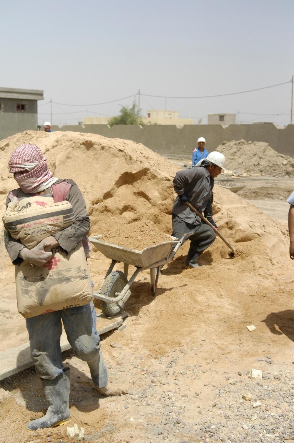 U.S. Army Corps of Engineers check on several projects in Musayib, Iraq