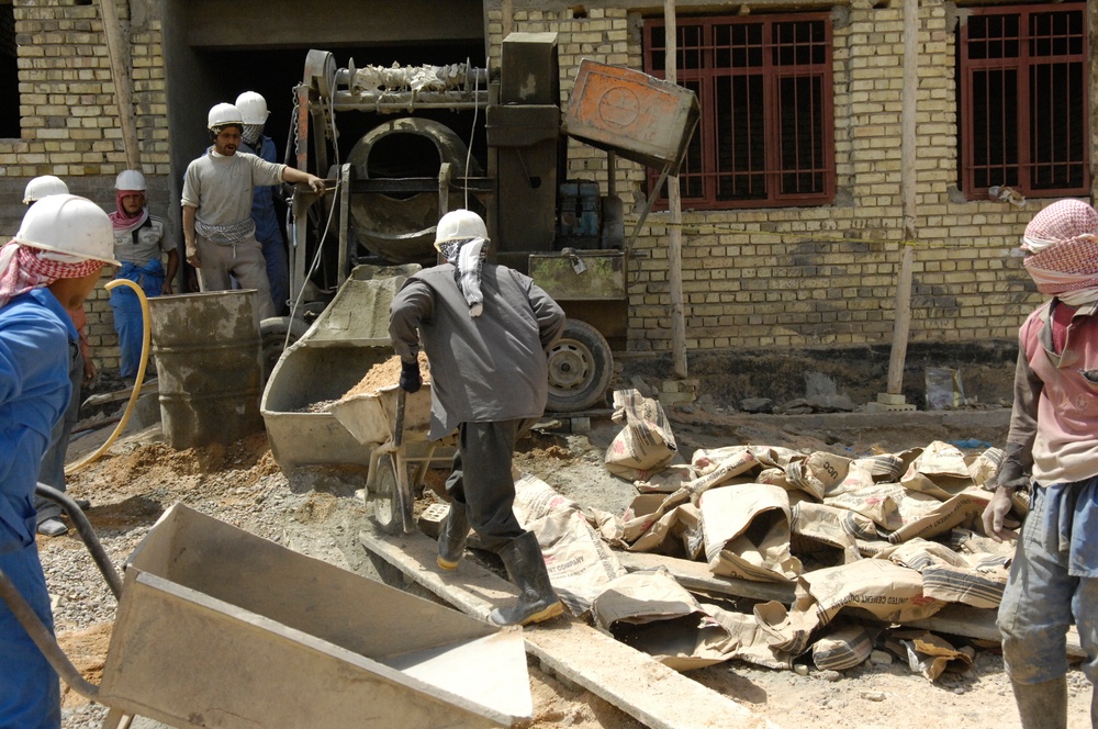 U.S. Army Corps of Engineers check on several projects in Musayib, Iraq