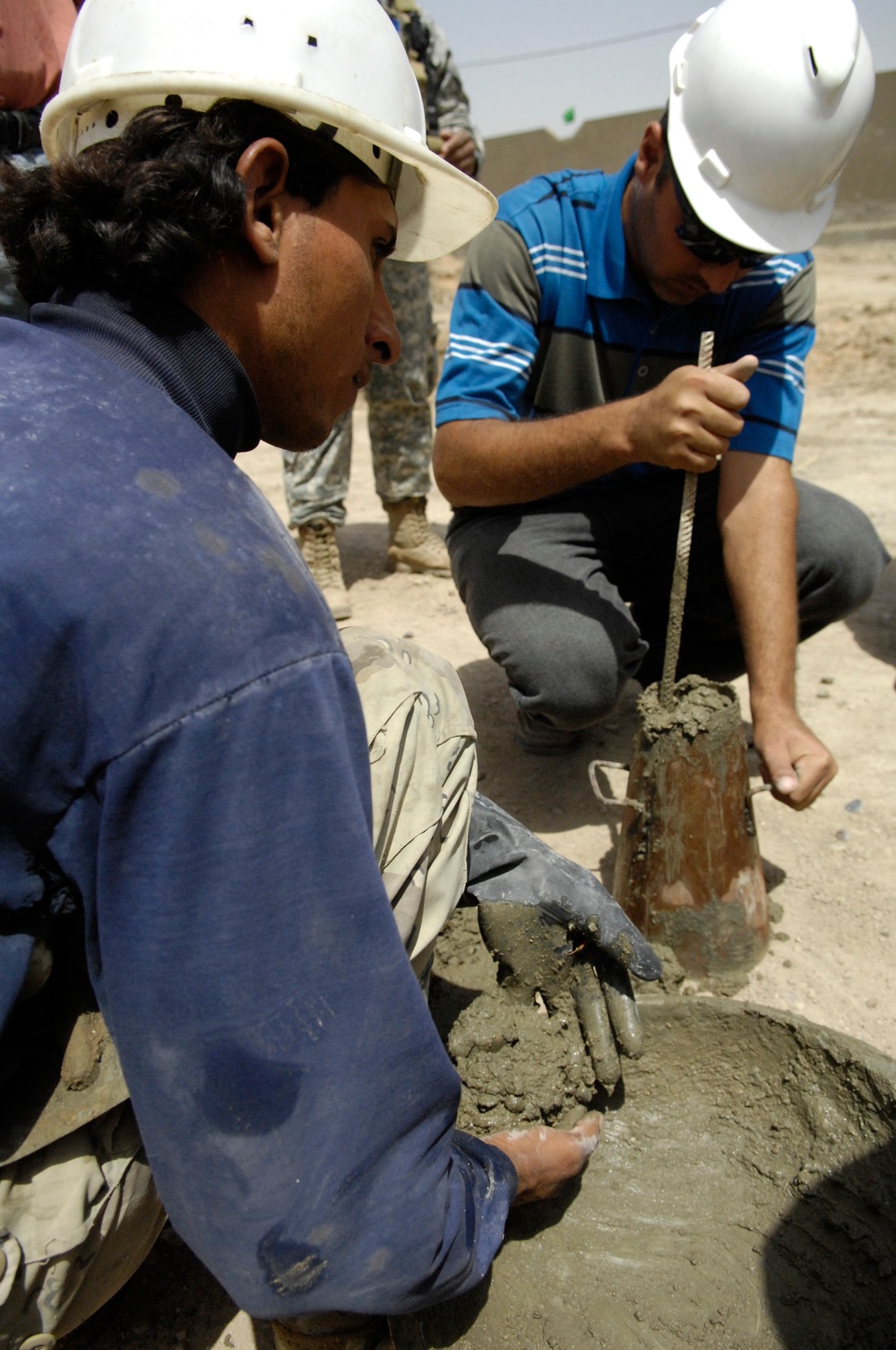 U.S. Army Corps of Engineers check on several projects in Musayib, Iraq