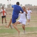 Soccer game in Baghdad, Iraq