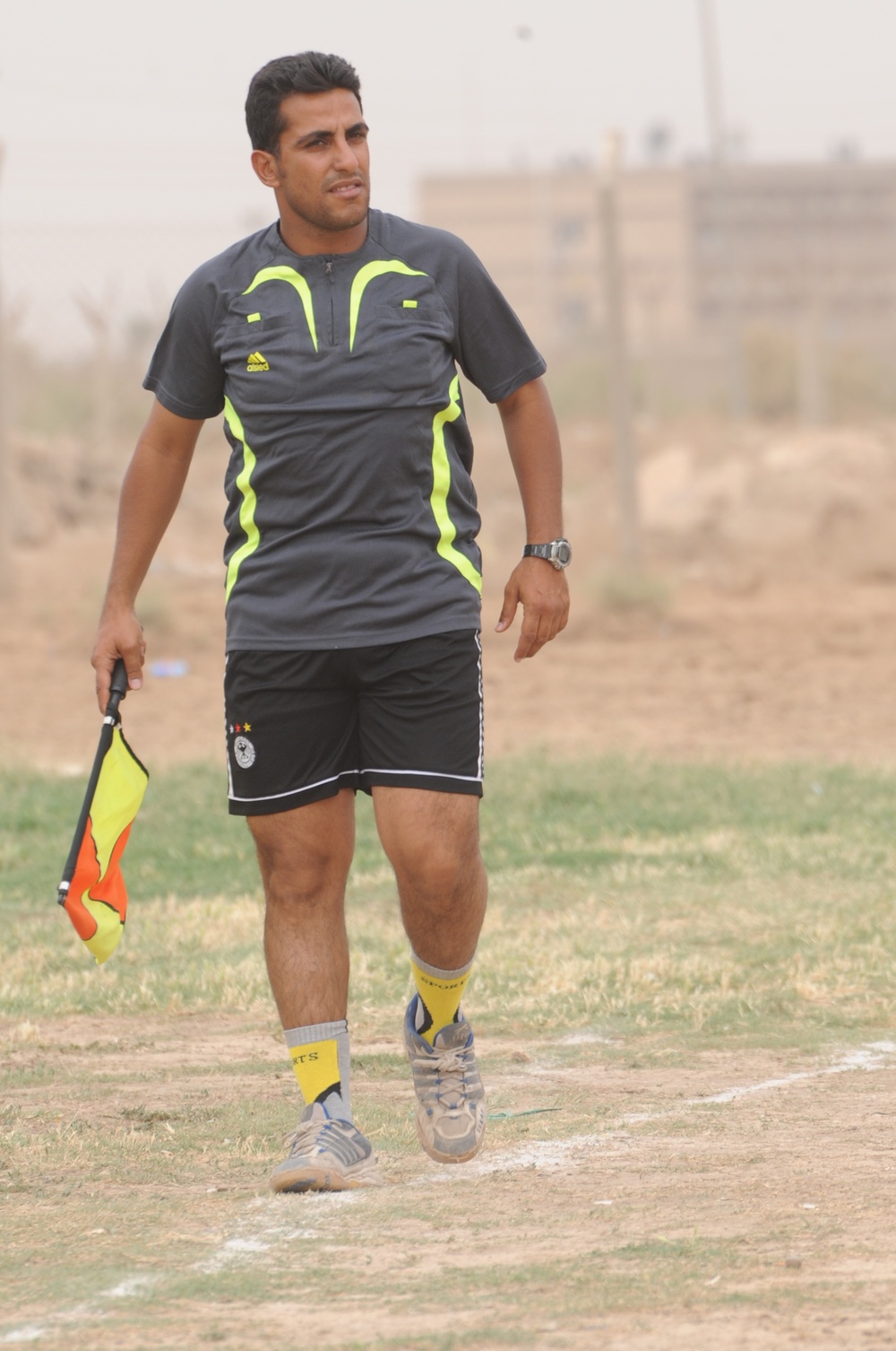 Soccer game in Baghdad, Iraq