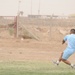 Soccer game in Baghdad, Iraq