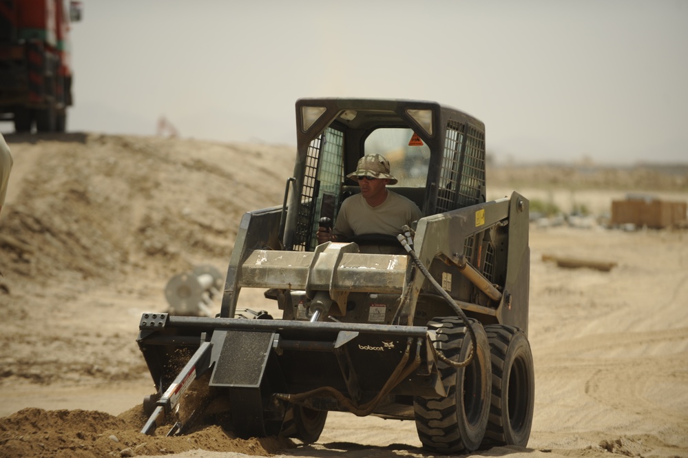 Preparing a ditch