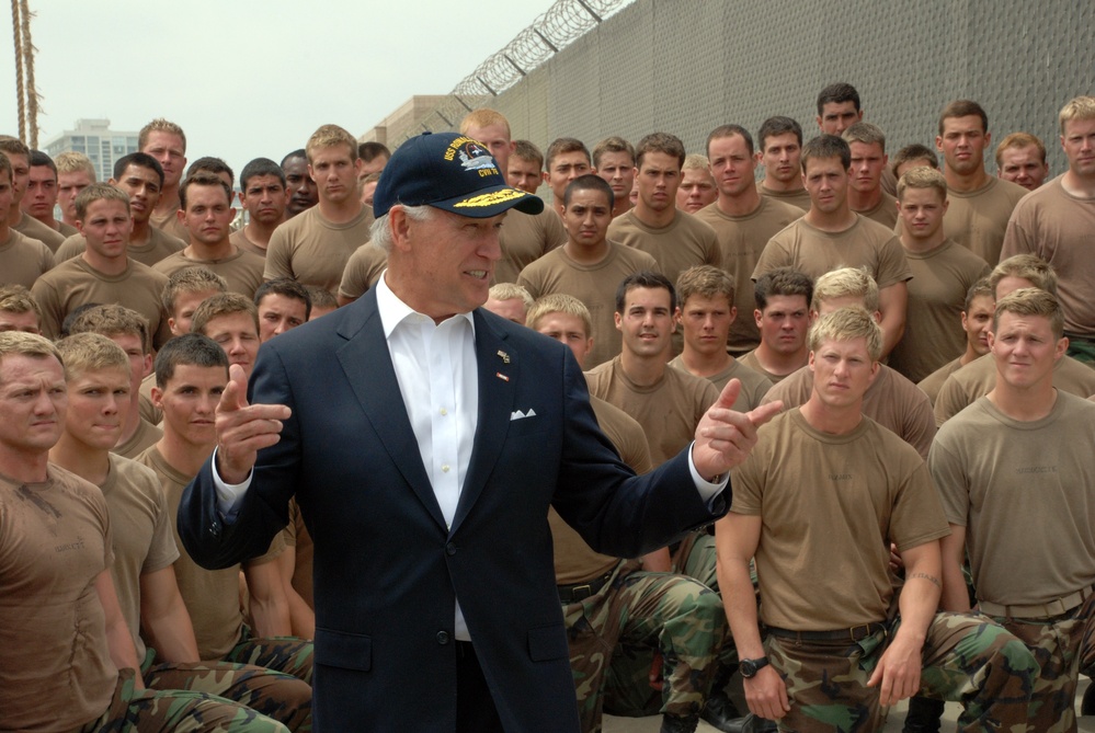 Vice President Biden visits Basic Underwater Demolition/SEAL students