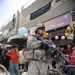 Soldiers visit city market