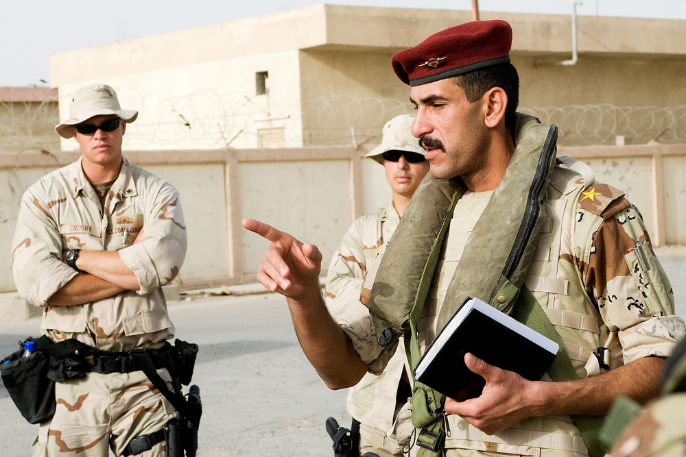 Patrol on the Khar Abd Allah river near Basra, Iraq