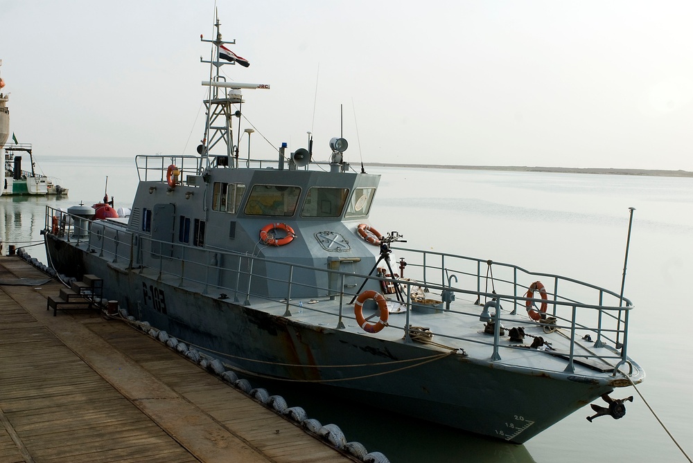 Patrol on the Khar Abd Allah river near Basra, Iraq