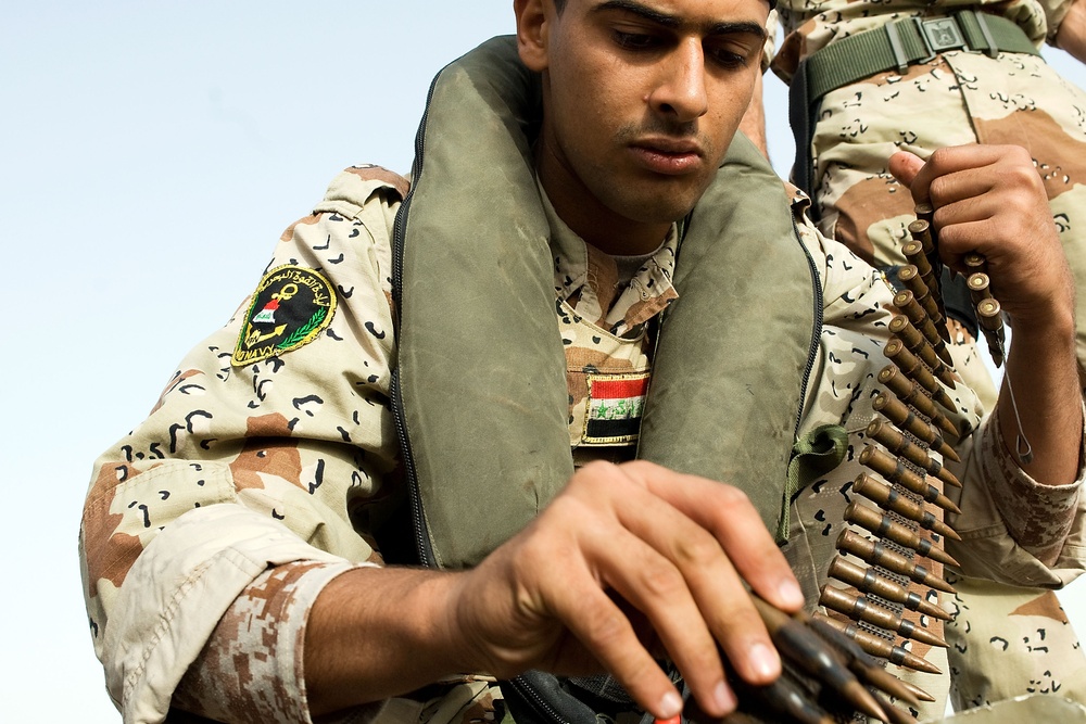 Patrol on the Khar Abd Allah river near Basra, Iraq