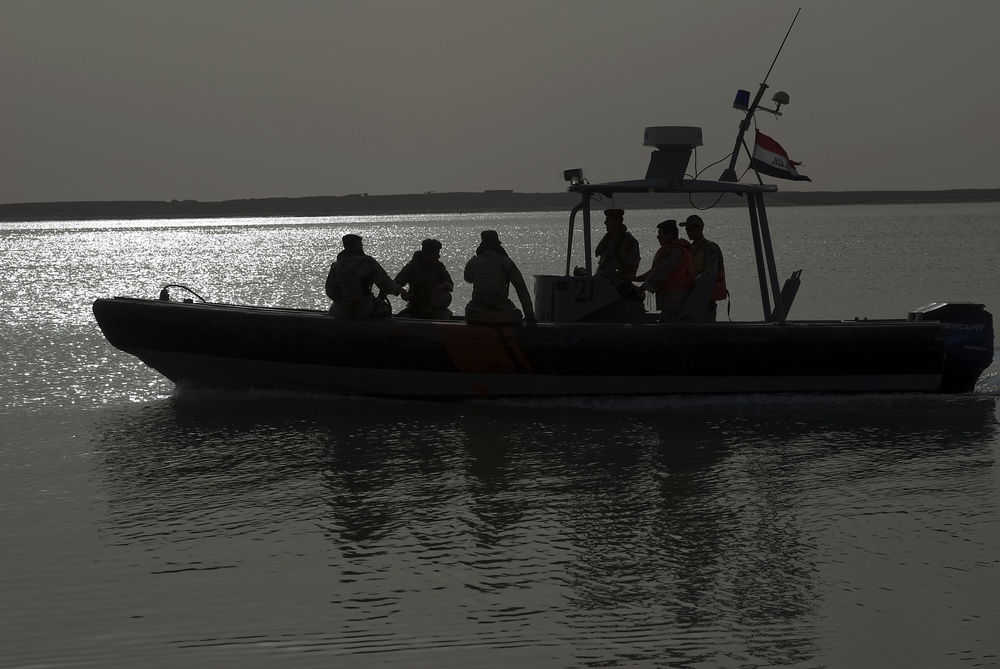 Patrol on the Khar Abd Allah river near Basra, Iraq