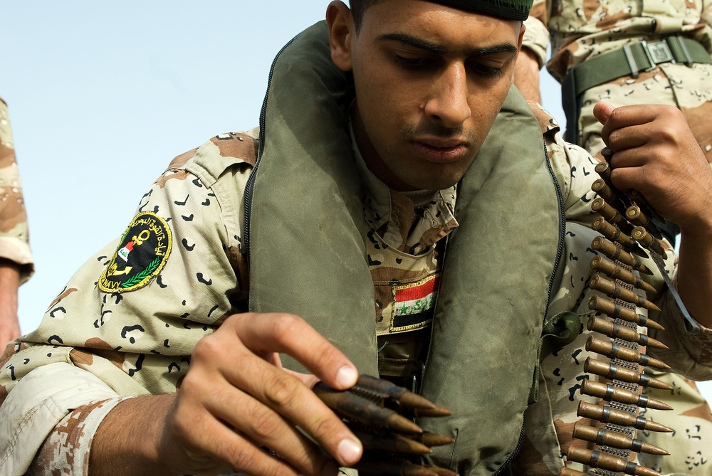 Patrol on the Khar Abd Allah river near Basra, Iraq