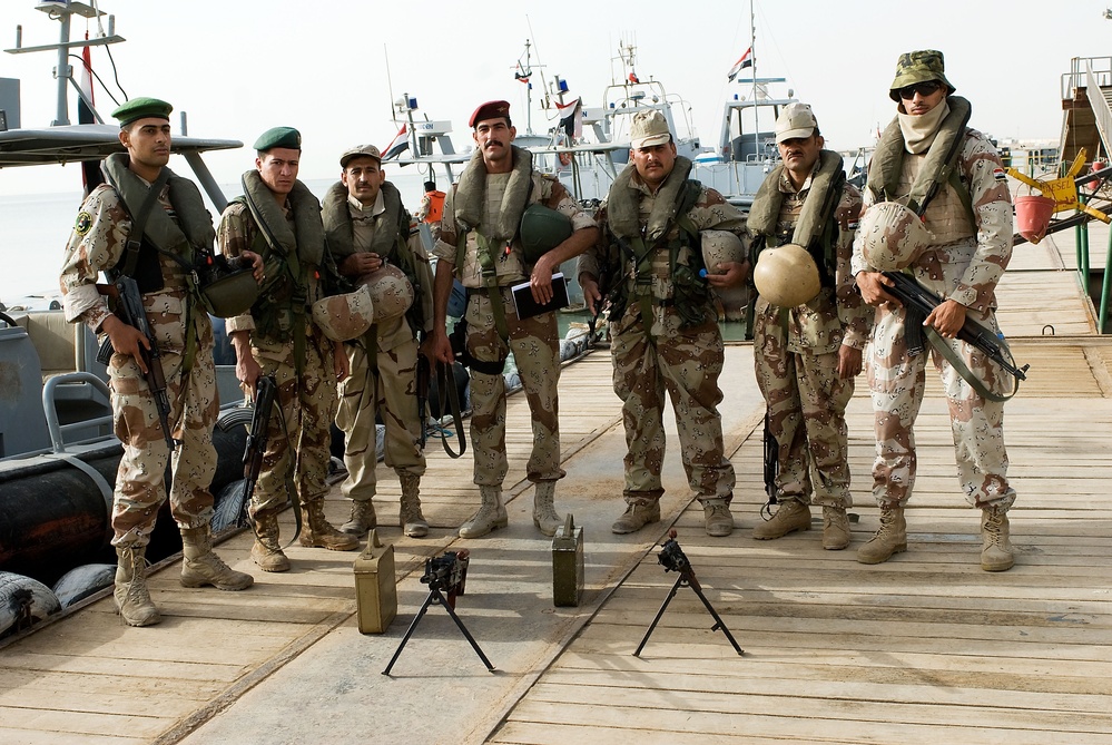 Patrol on the Khar Abd Allah river near Basra, Iraq