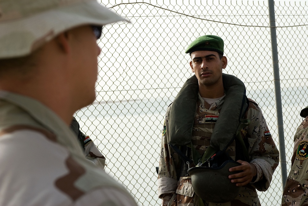 Patrol on the Khar Abd Allah river near Basra, Iraq