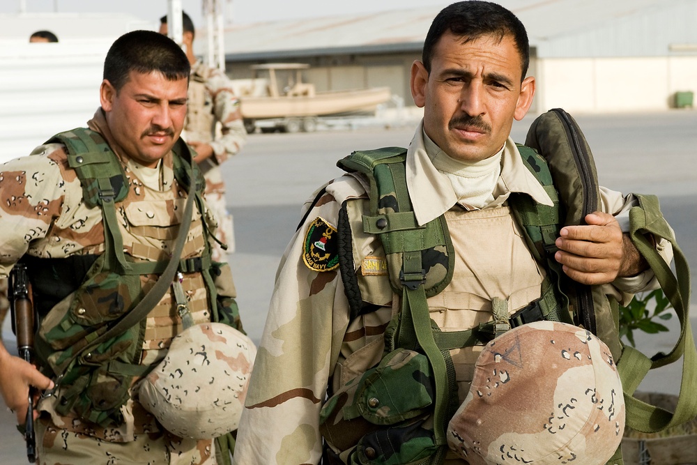 Patrol on the Khar Abd Allah river near Basra, Iraq