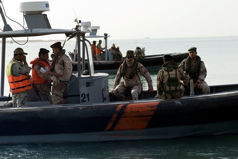 Patrol on the Khar Abd Allah river near Basra, Iraq