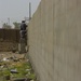 Wall construction in Kirkuk, Iraq