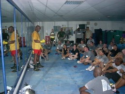 Billy Blanks Gets Soldiers Sweaty With a Tae Bo Class at Q-West