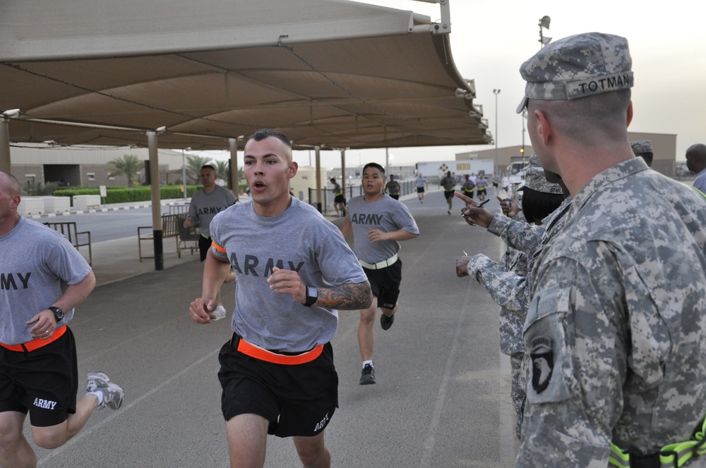 Camp Arifjan hosts 1st Sustainment Command (Theater) Soldier and Non-commissioned Officer of the Year competition