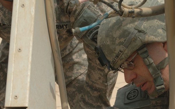 Transmission Satellite System Maintenance in Sadr City, Iraq