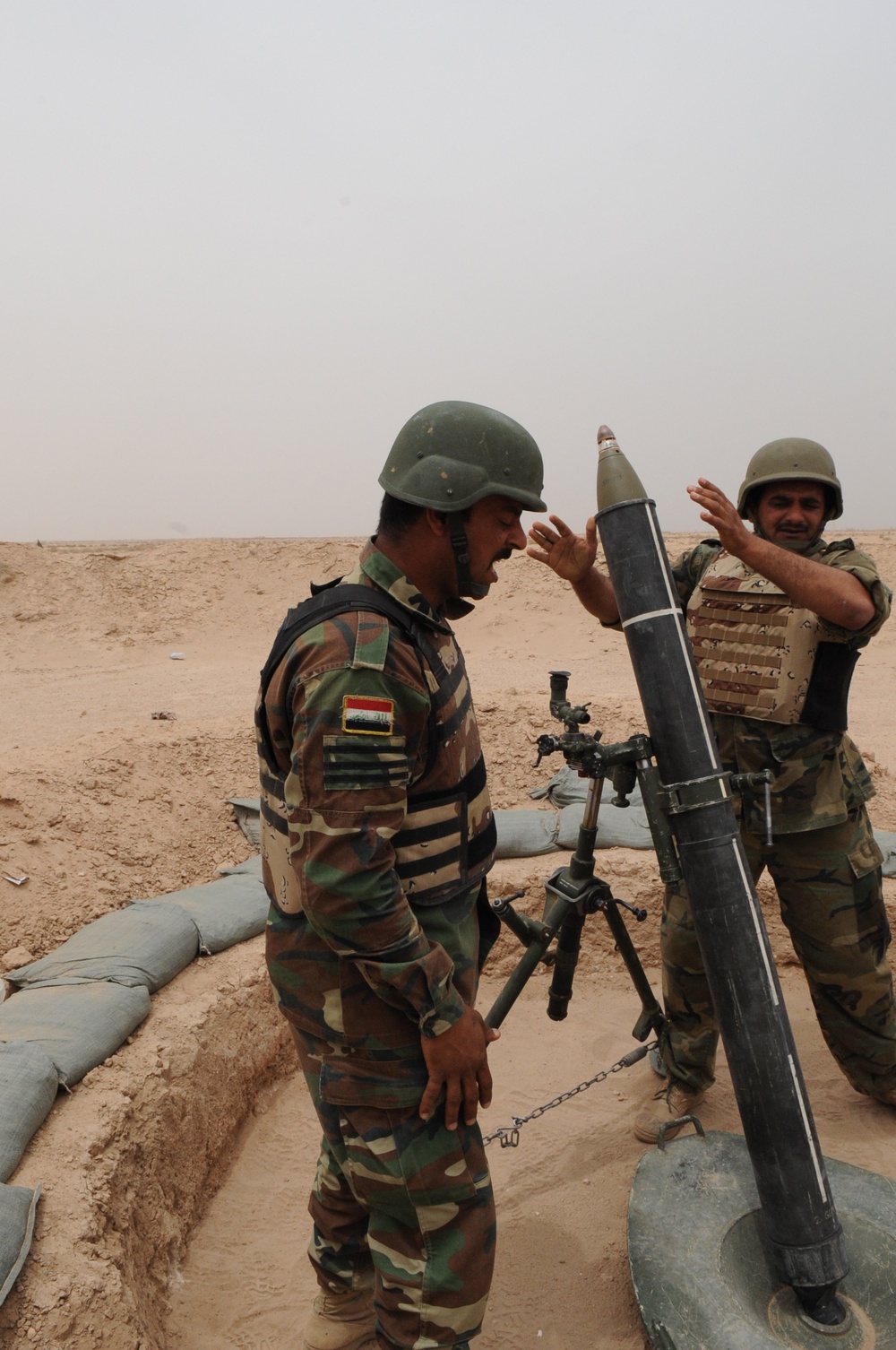 Mortar Training in Baghdad, Iraq