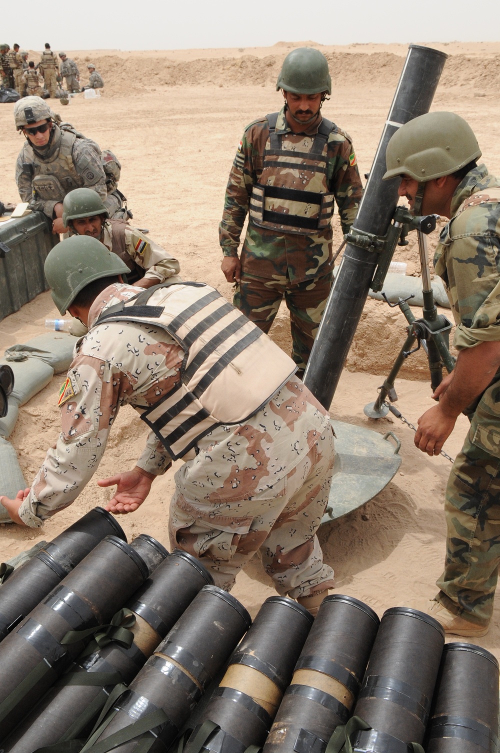 Mortar Training in Baghdad, Iraq