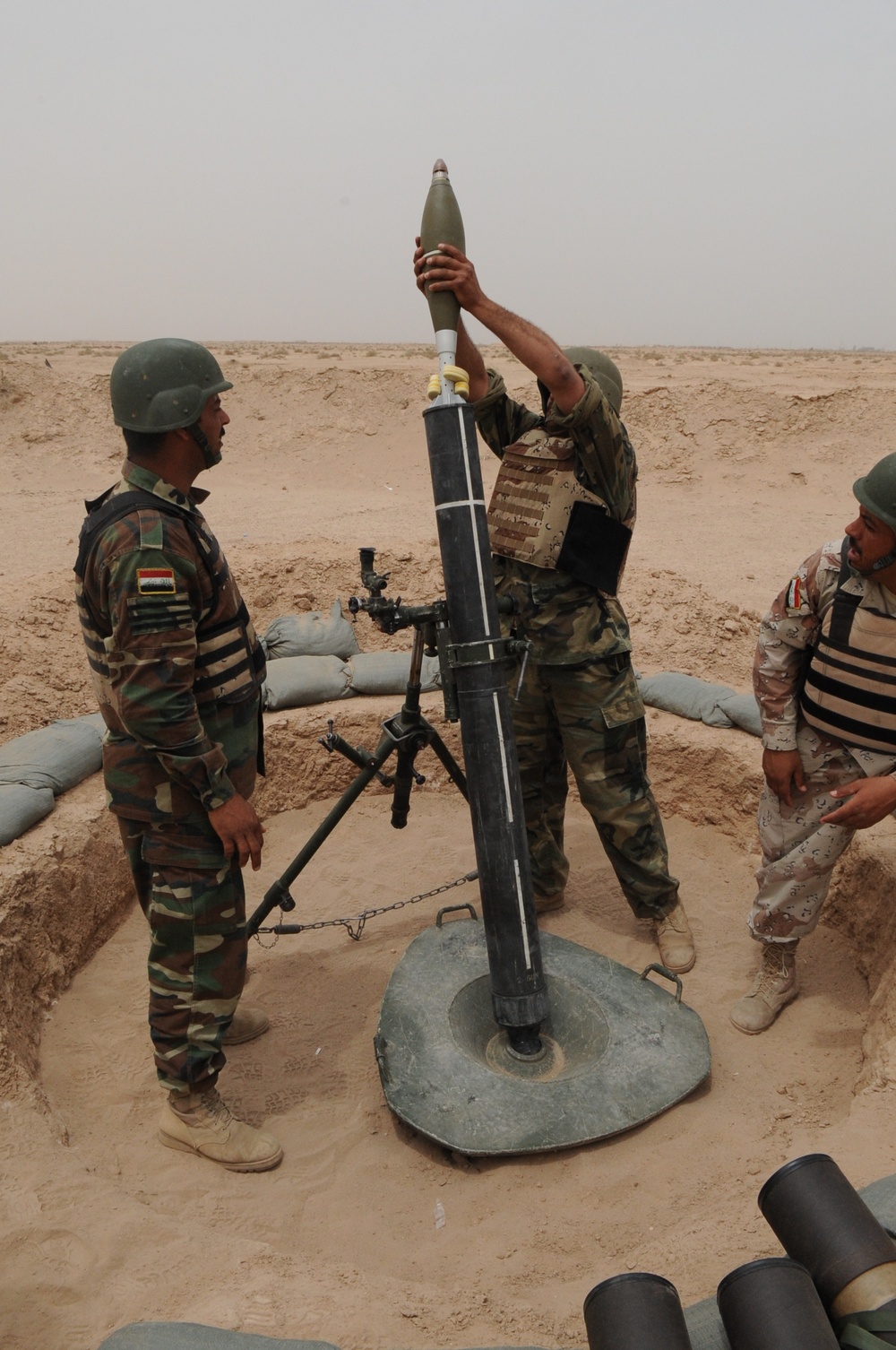 Mortar Training in Baghdad, Iraq