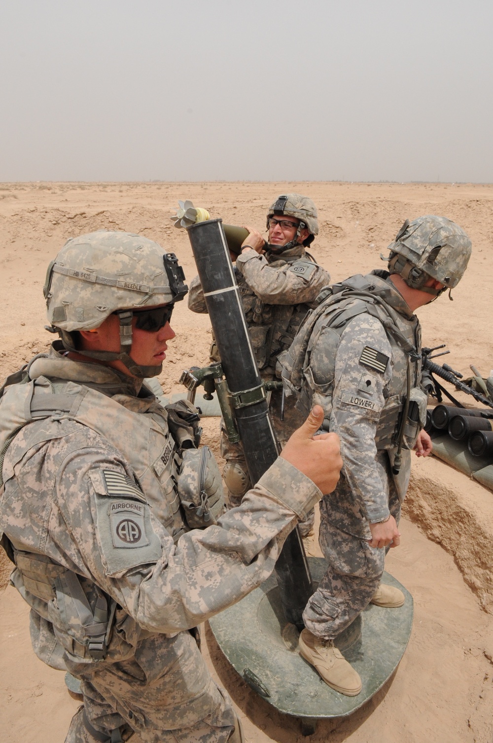 Mortar Training in Baghdad, Iraq