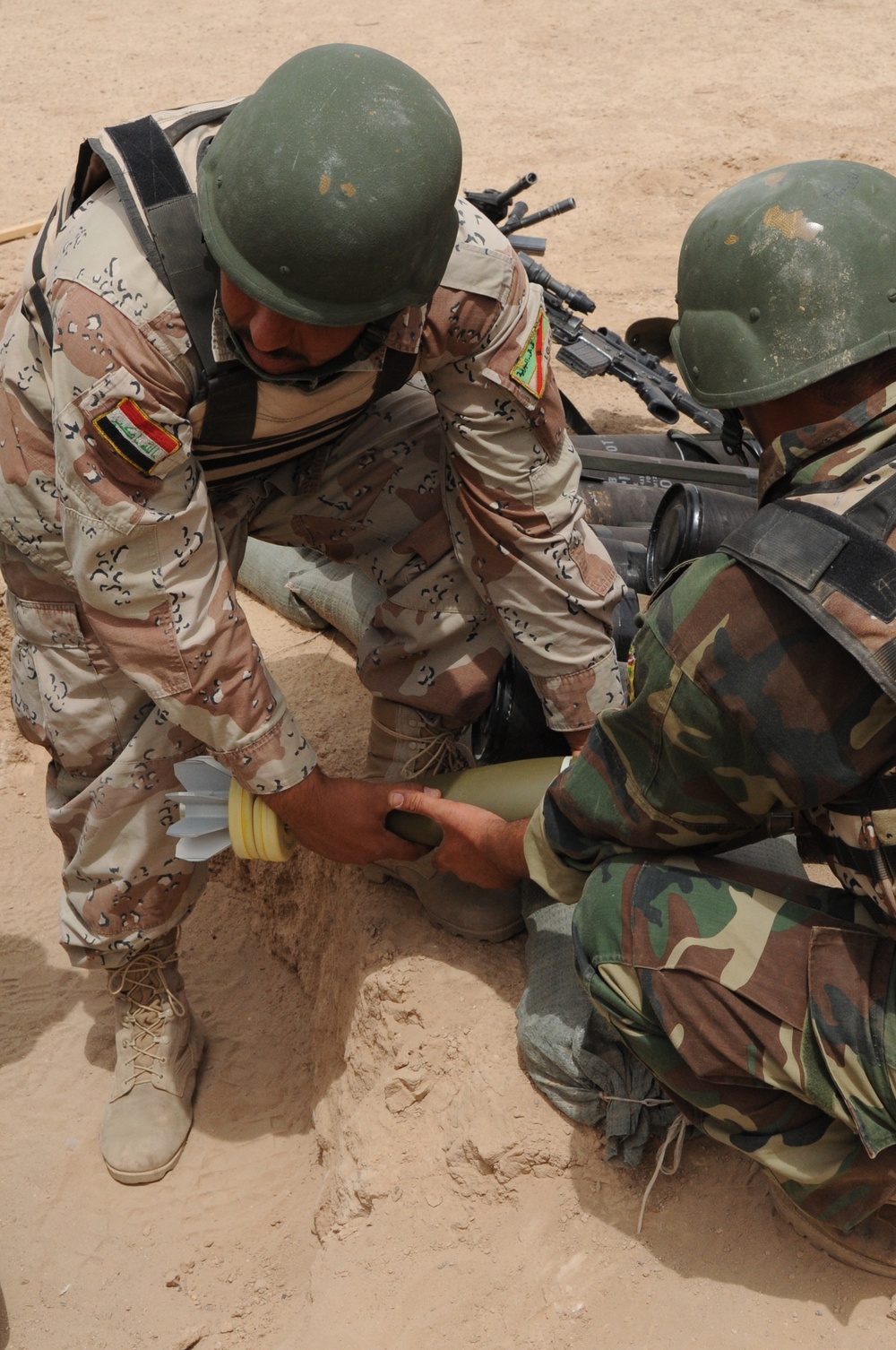 Mortar Training in Baghdad, Iraq