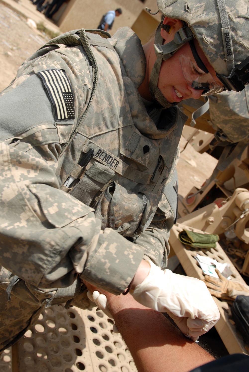 300th Military Police Company medic gets 'hands on'