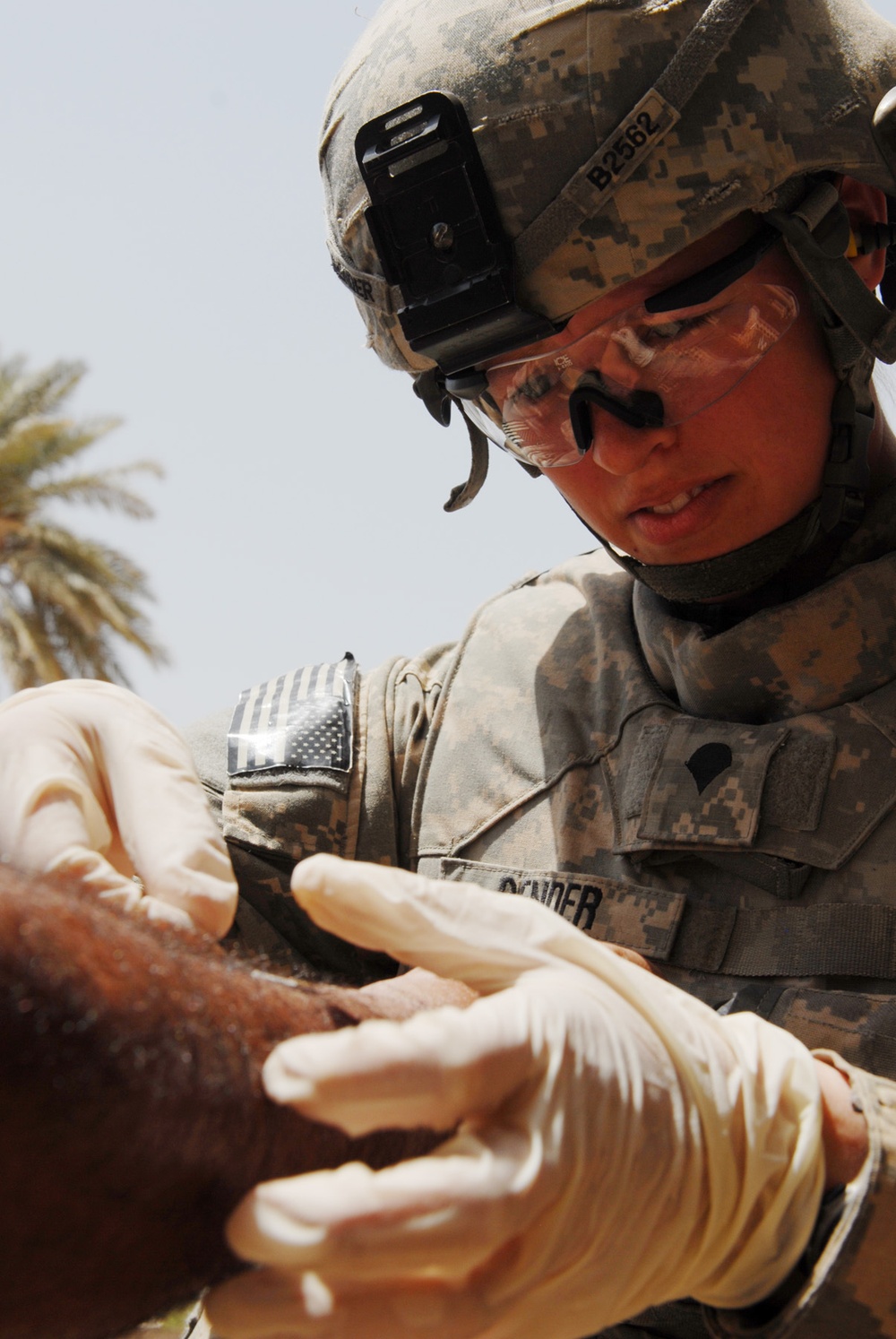 300th Military Police Company medic gets 'hands on'