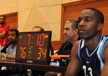 Troops Compete in Qatar Military Basketball Tournament