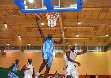 Troops Compete in Qatar Military Basketball Tournament