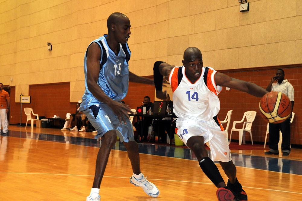Troops Compete in Qatar Military Basketball Tournament